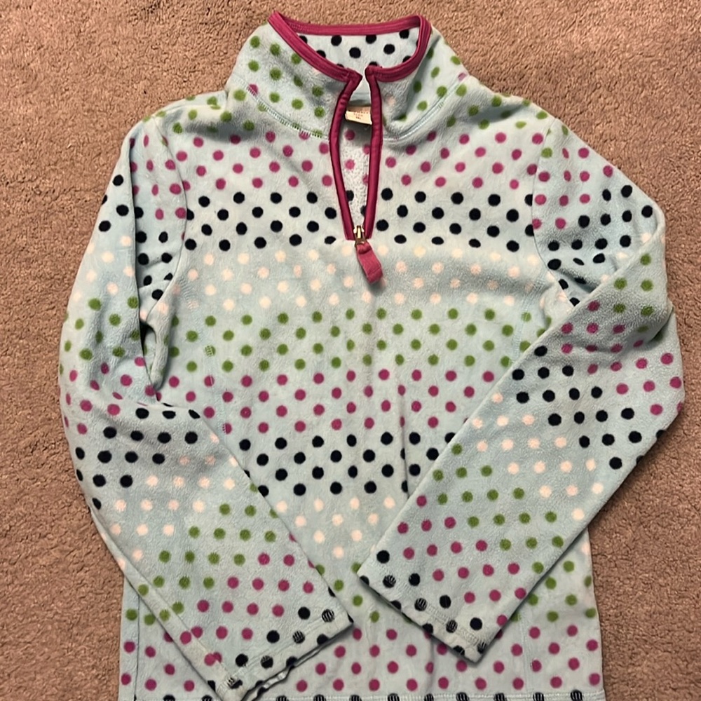 Girls Old Navy pull over polka dot shirt size 8 (m)